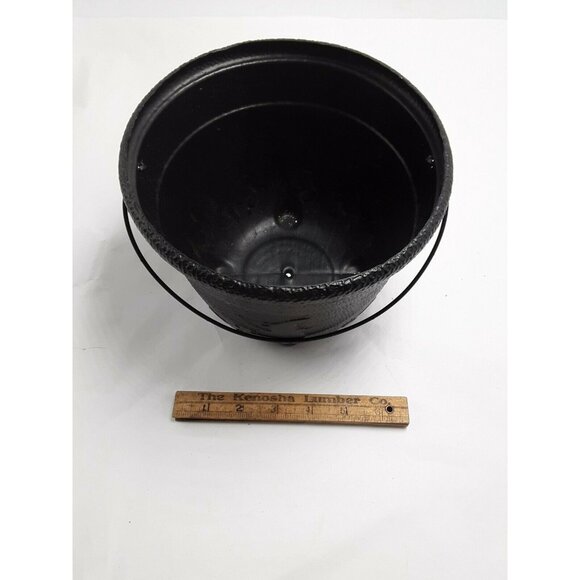 Halloween Cauldron Candy Pail Bucket Witch Black USA - Picture 4 of 12